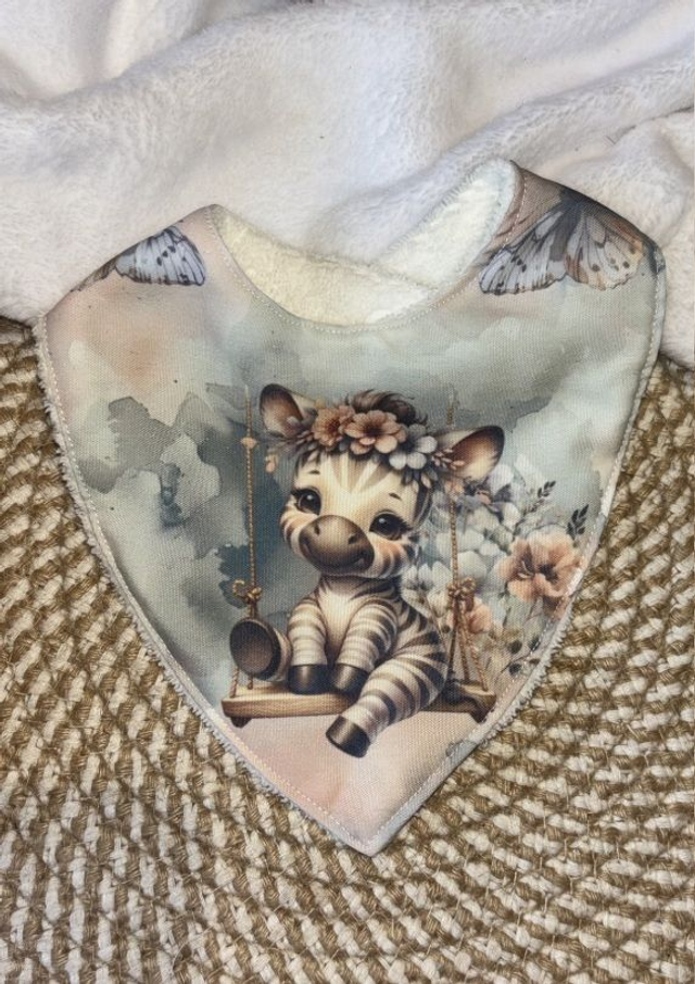 Bavoir bandana Zèbre
