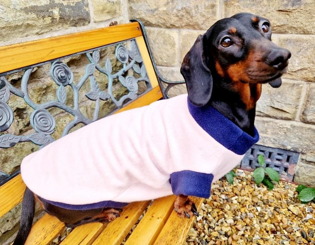 Handmade color block jumper