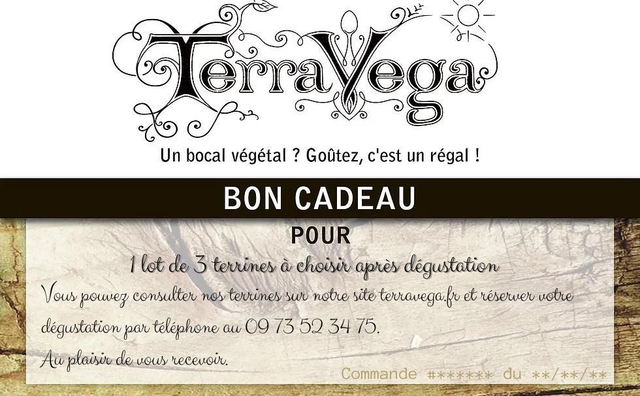 C) Bon cadeau pour une dégustation et un lot de 3 terrines