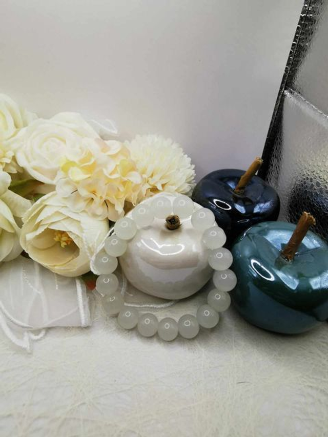 Bracelet Pureté en Quartz Clair (Cristal de Roche) sur Élastique