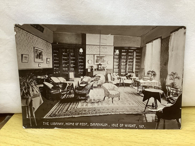 Shanklin, The Library, Home of Rest, Isle of Wight, Posted 1954 unbranded postcard. Our Ref No. R636 £3.50