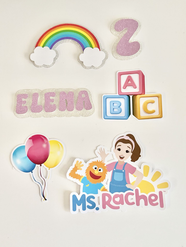 Ms Rachel cake topper