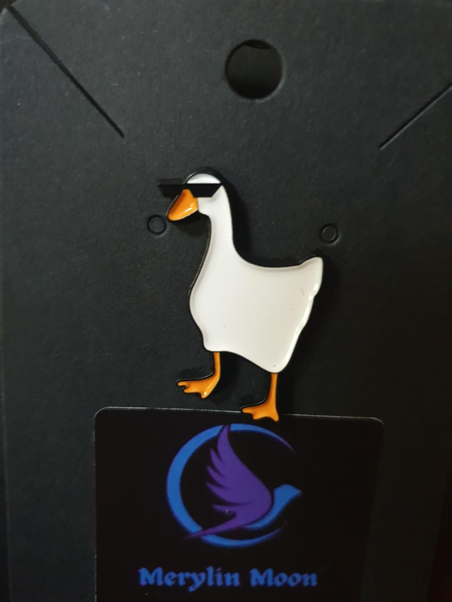 Silly Goose In Sunglasses Pin Badge 