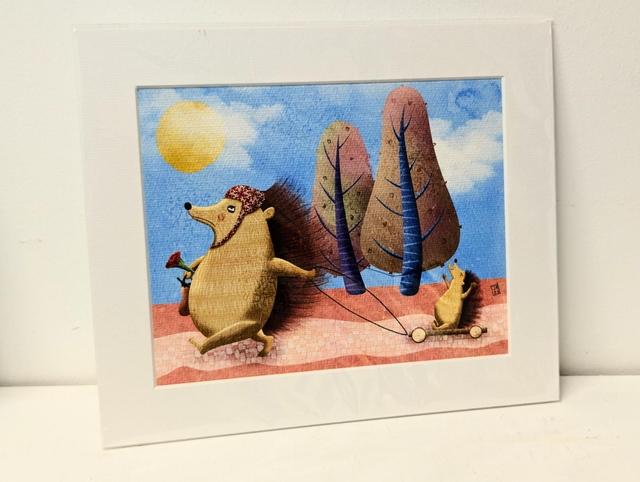 &#039;The Hedgehogs&#039; - Art Print by Jonathan Hackett