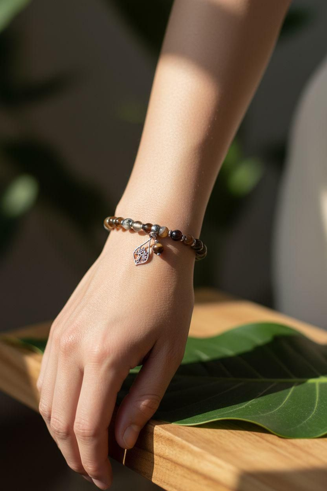 Bracelet Agate Botswana - Purification & Harmonie