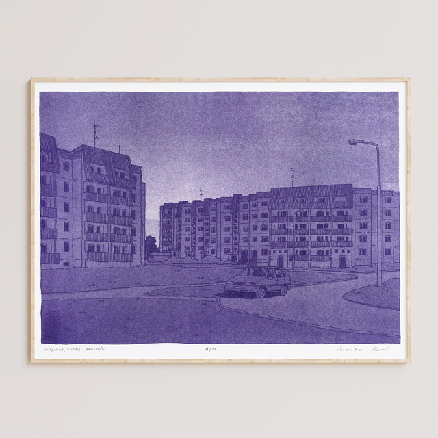 Blokowisko o świcie