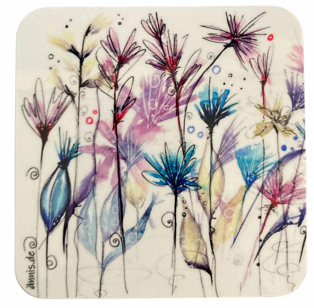 Untersetzer "Federblumen"