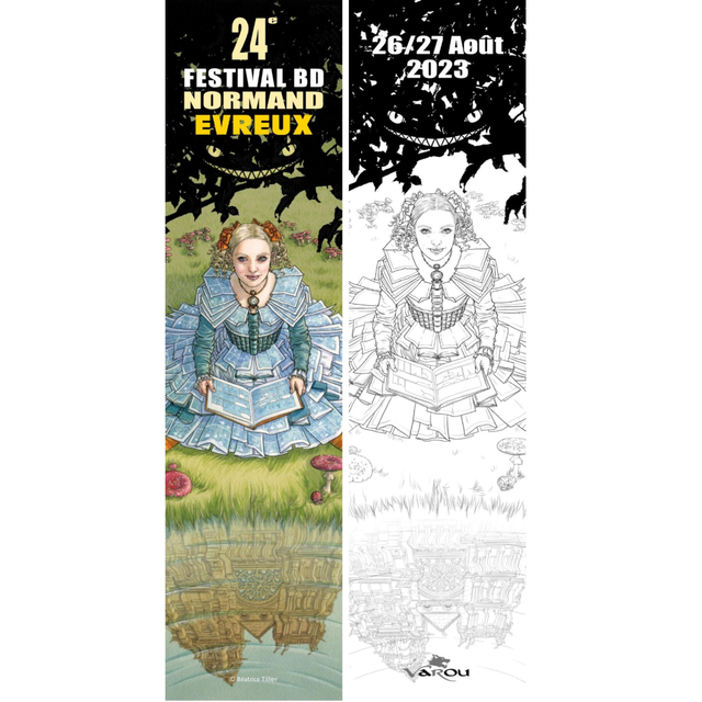 Affiche Evreux 2023 : Marque-page Béatrice Tillier