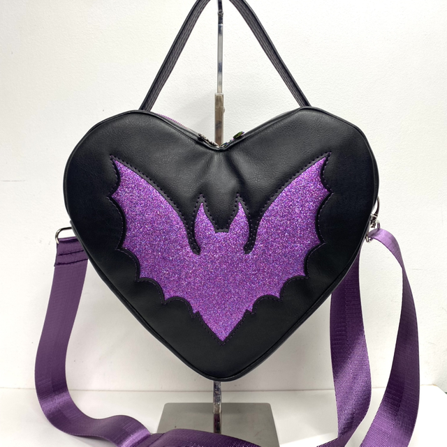 Black Heart shaped crossbody Bag