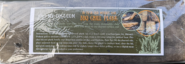 Oak barrel stave for smoking 