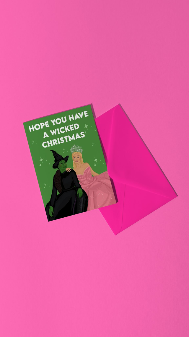 Hope You Have A Wicked Christmas - Wicked the Musical Inspired Christmas Card