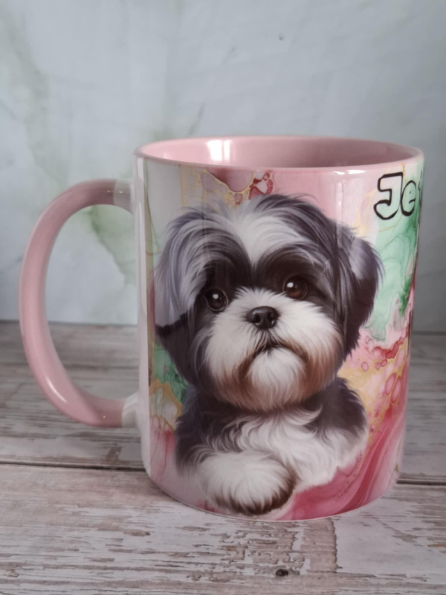 Mug rose lhassa apso