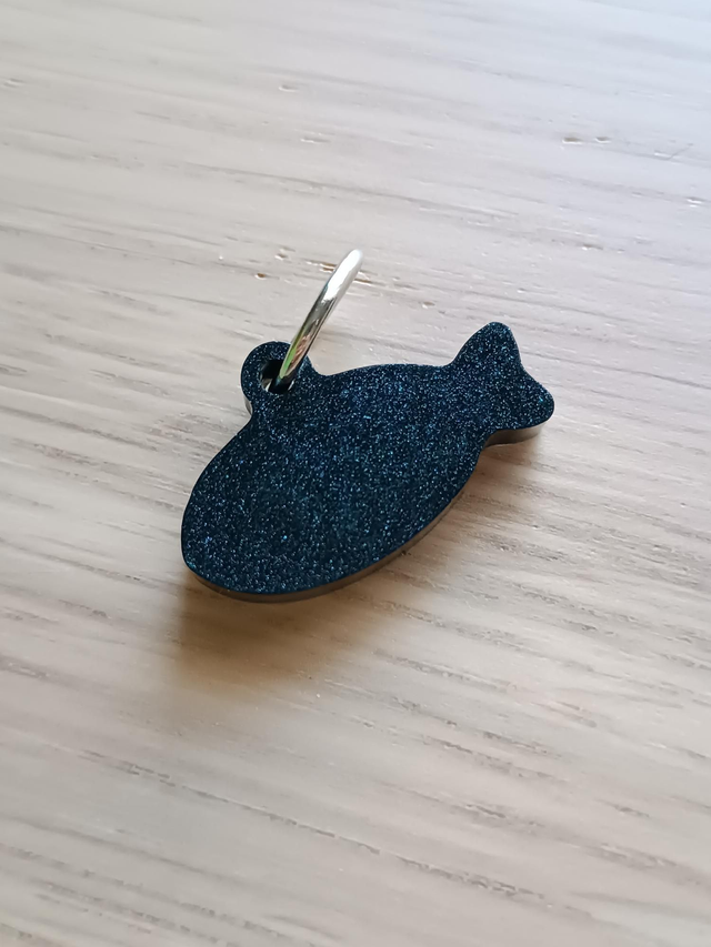 Pez S - Nombre en Vinilo Holográfico 