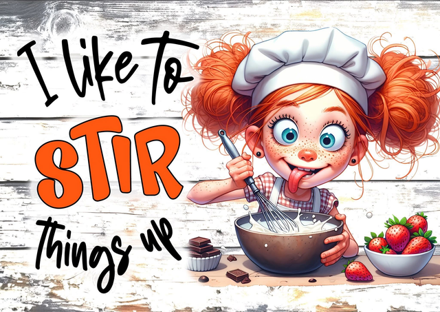 Fun Sublimation Glass Chopping Board | Novelty Kitchen Cutting Board - I Like to Stir things Up