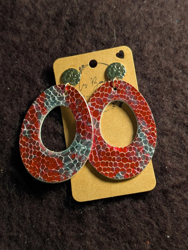 Boucles d'oreilles Ancrage fushia an005