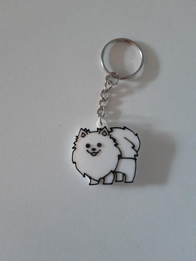 Schlüsselanhänger Hund Zwergspitz