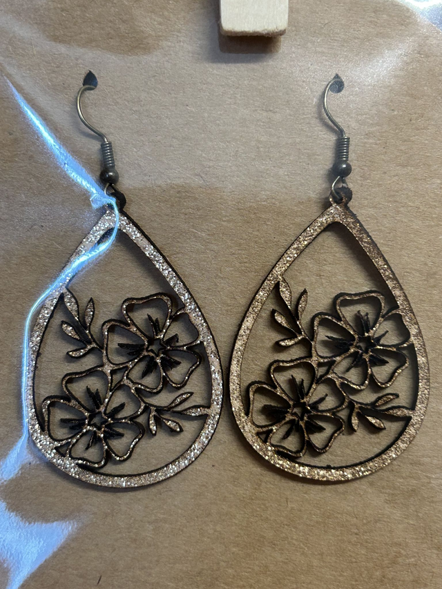 Boucles d’oreilles “ fleurs de cerisiers"
