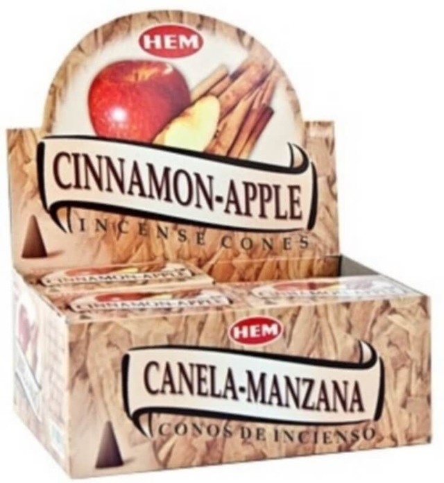 	Encens HEM Cônes Pomme Cannelle