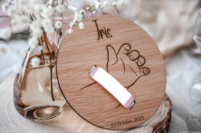 Bracelet naissance personnalisé 