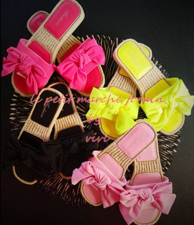 Claquettes St Tropez Noires 30-35