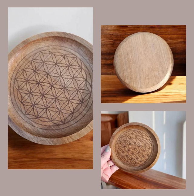 Plaque de rechargement en bois exotique 