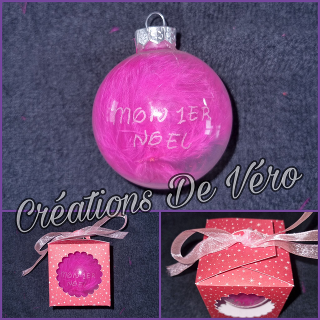 Boule de noël en verre
