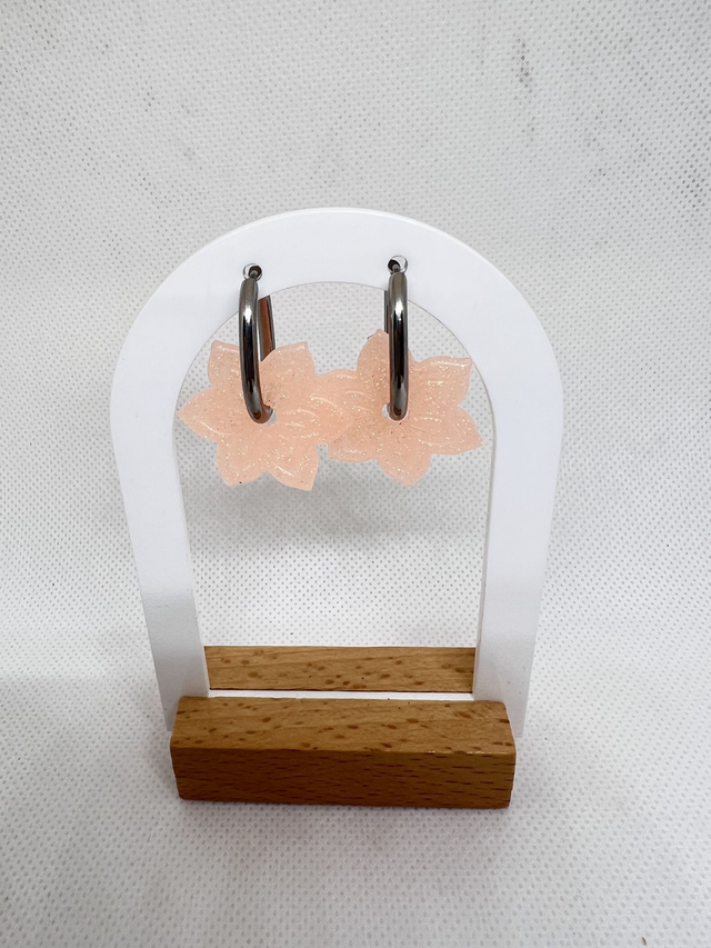 Fleurs étoilées orange 