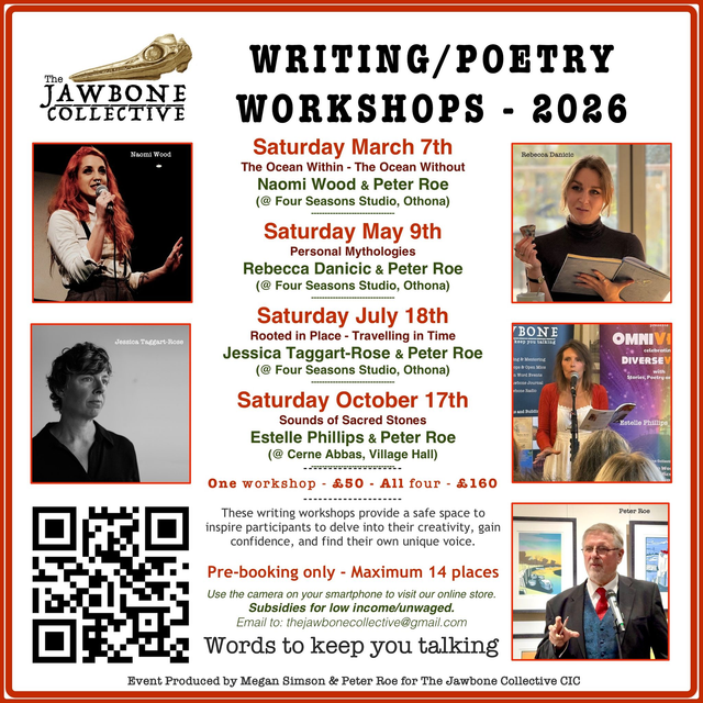 2026 - 4 x Workshops - March, May, July, October - Four Workshops Offer