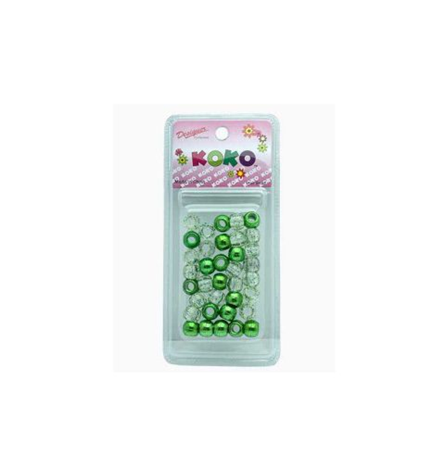 Hair Accessory green hair beads