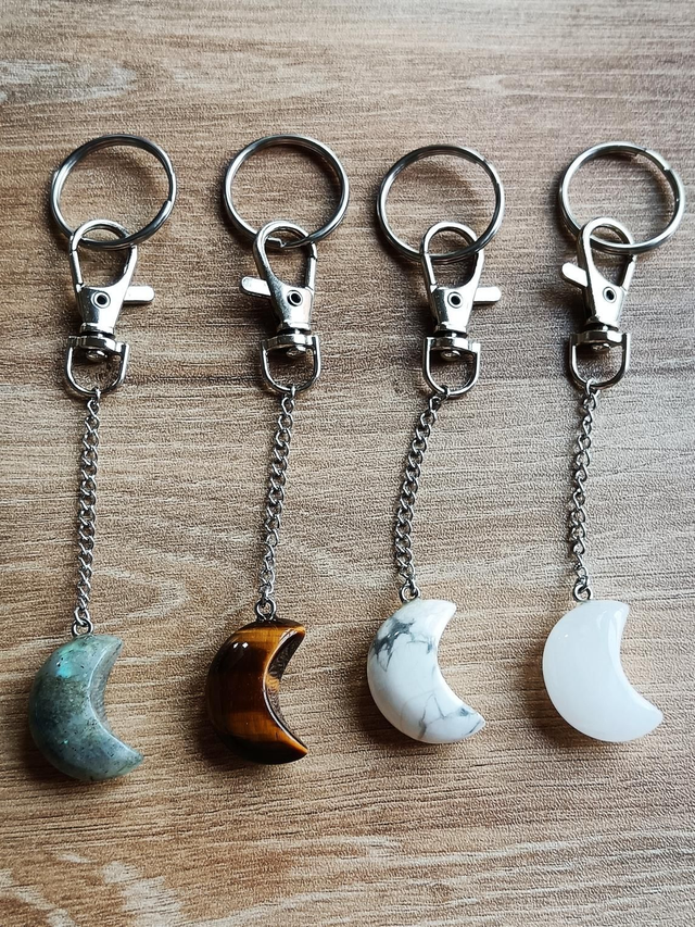 Porte-clés ou bijou de sac LUNE