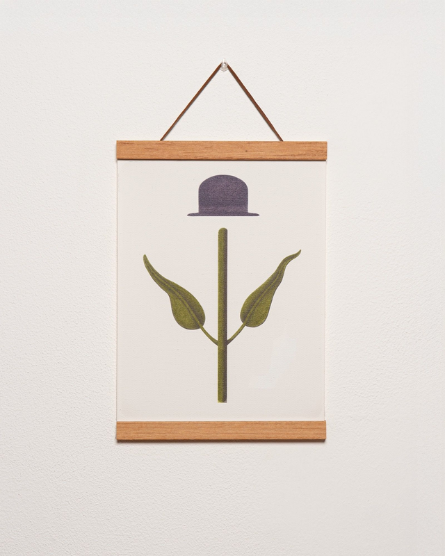 Fiore su canvas Cappello