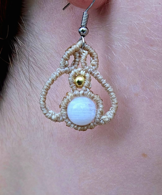 Boucle d'oreille Séléné