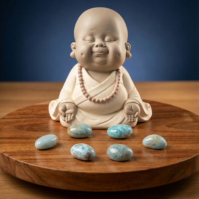 Pierre roulée Amazonite AB - Pérou (30 À 50mm) 