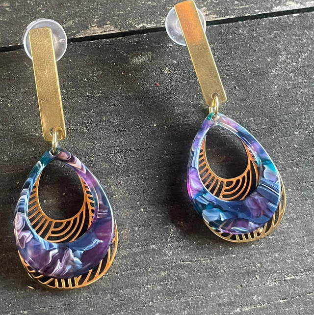 Boucle d’oreille Kanagawa