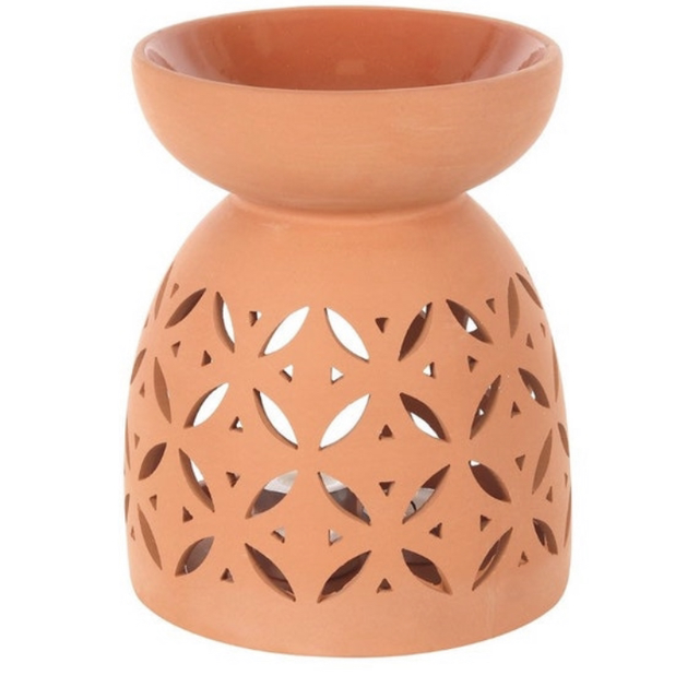 Large Terracotta Tealight Wax Burner