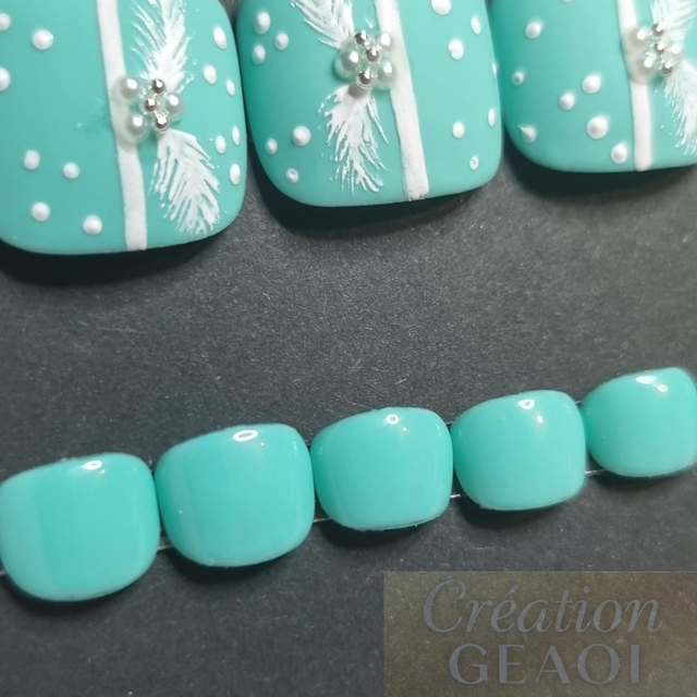 Mix Pearl Green little pieds