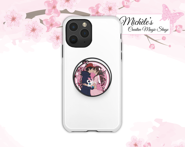 PopSocket Pokemon Couple Black Frame