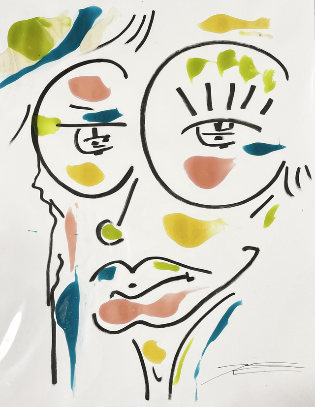 Oeuvre sur papier - La Maligne - 50x65cm