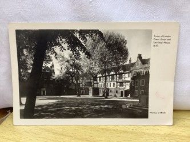 Tower of London Tower Green and The King&#039;s House A.10 Ministry of Works Postcard Our Ref No. A36 £2.00