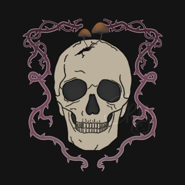 Miroir de poche L’Ombre de la Mort – 58 mm – Illustration originale