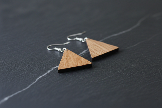 BOUCLE D'OREILLE N°29 : Triangle #1