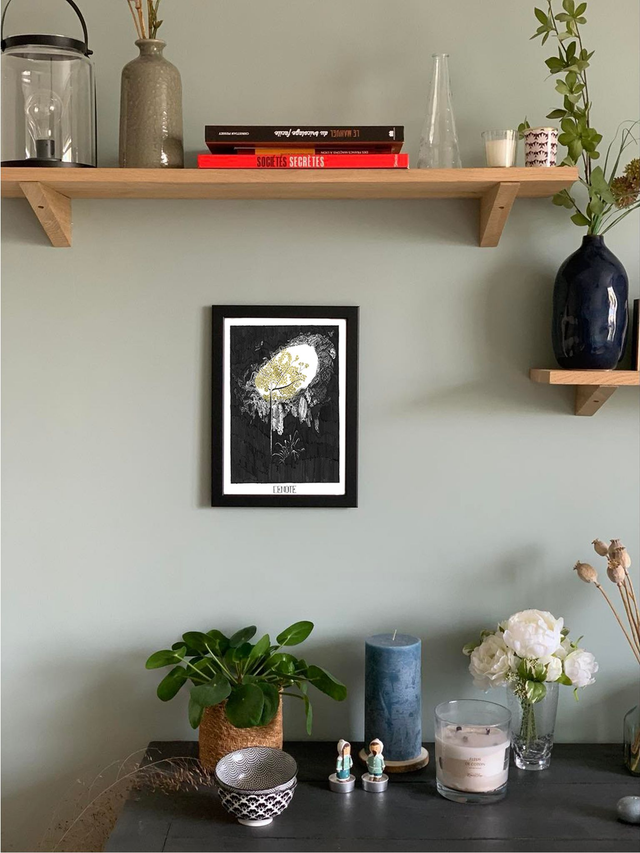 CENOTE - édition limitée - illustration noire et dorée - a4