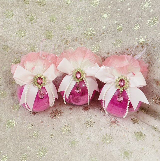 Pink Passion Christmas Bauble Ornament Keepsake 