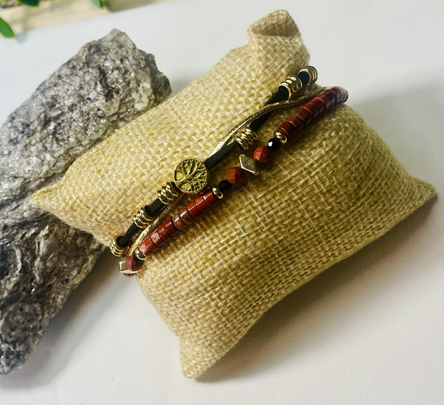 Arbre de vie COLLECTION LEONÂ,Jaspe Rouge