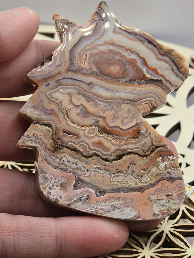 Agate crazy lace forme cheval 