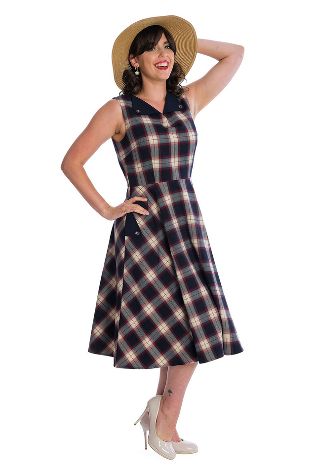 Kellomekko, Sail Day Fit and Flare Dress, 1126993