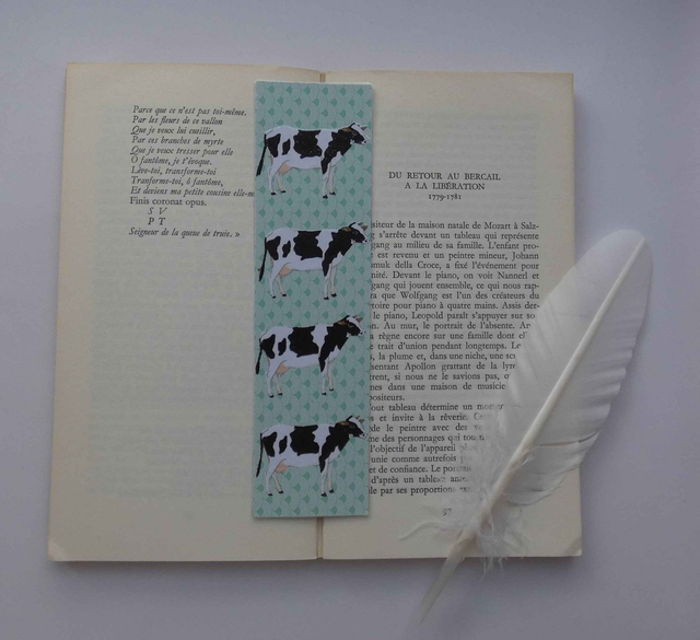 Les jolies vaches du marque-page