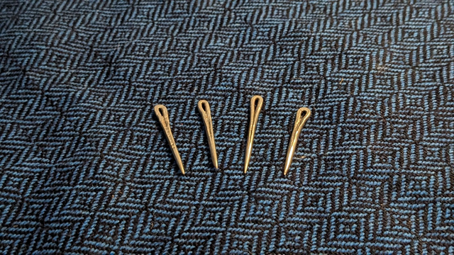 Forged silver needle