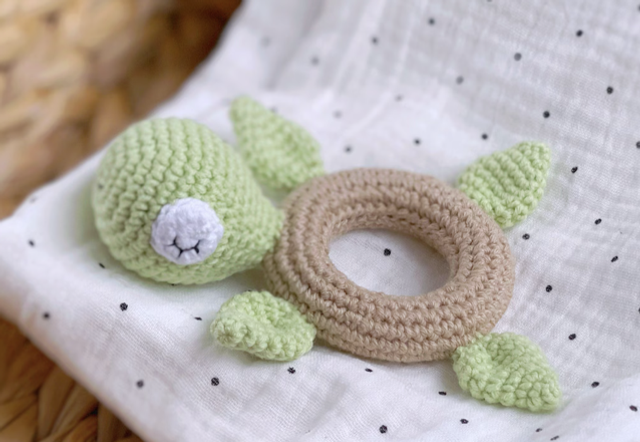 🐢🧶 Hochet Tortue 🐢🧶