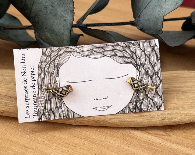 Puces oiseaux acier inoxydable 